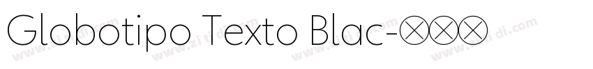 Globotipo Texto Blac字体转换